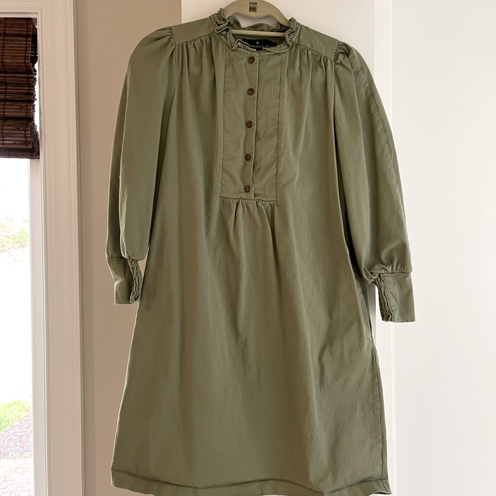 Pomander place green long sleeve dress